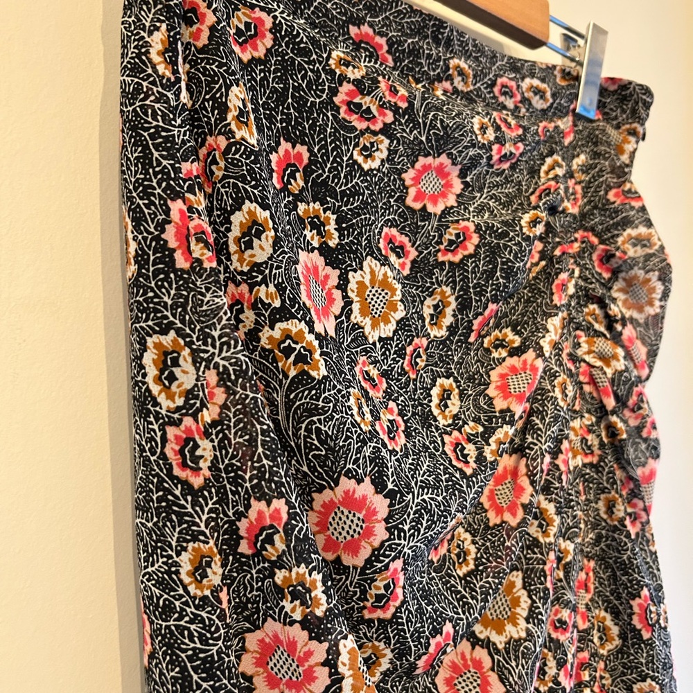 Rebecca Minkoff Black Floral Skirt